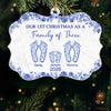 Custom Benelux Shaped Acrylic Ornament - Personalized Christmas Birthday Gifts For Mom, Dad, Kids - A Little Family, A Lot Of Love