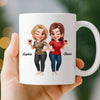 Custom Mug - Personalized Best Friend Birthday Gifts For Women, Besties, Sisters, BFF - Besties Make Life Brighter