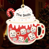 Custom 3 Layers Shaker Ornament - Personalized Christmas Birthday Gifts For Mom, Dad, Kids - Little Marshmallows, Big Love
