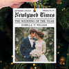 Custom Photo Acrylic Ornament - Personalized Anniversary Christmas Wedding Gifts For Husband And Wife, Him And Her - Happily Ever After