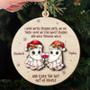 Custom Double Layer Wooden Ornament - Personalized Best Friend Christmas Birthday Gifts For Women, Besties, Sisters, BFF - Partners In Creep