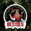 Custom Acrylic Ornament - Personalized Christmas Best Friend Birthday Gifts For Women, Besties, Sisters, BFF - Through Years We Shine Stronger