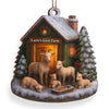 Custom Wood Ornament - Personalized Christmas Birthday Gifts For Women, Men - Stay Cozy, Stay Goaty