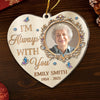 Custom Photo Acrylic Ornament - Personalized Memorial Sympathy Gifts For Loss Of Mom, Dad - Forever In Loving Memory