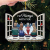 Custom Acrylic Ornament - Personalized Christmas Memorial Sympathy Gifts For Loss Of Mom, Dad - Forever With You