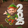 Custom Photo Acrylic Ornament - Personalized Christmas Birthday Gifts For Mom, Dad, Kids - Catch Me Jingling All The Way