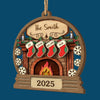Custom Double Layer Wooden Ornament - Personalized Christmas Birthday Gifts For Mom, Dad, Kids - Love Wrapped In Stockings