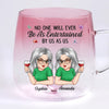 Custom Gradient Glass Mug - Personalized Best Friend Birthday Gifts For Women, Besties, Sisters, BFF - Life’s Better With Besties Like Us