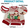 Custom Unisex Ugly Sweatshirt - Personalized Christmas Birthday Gifts For Dog Lovers, Dog Dad And Mom - Santa Paws Is Coming To Town
