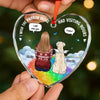 Custom Heart Glass Ornament - Personalized Pet Christmas Memorial Sympathy Gifts For Dogs, Cats - In Loving Memory Of You