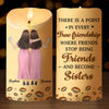 Custom LED Candle - Personalized Christmas Best Friend Birthday Gifts For Women, Besties, Sisters, BFF - Side By Side, Heart To Heart