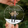 Custom Circle Glass Ornament - Personalized Best Friend Christmas Birthday Gifts For Women, Besties, Sisters, BFF - Best Days Shared With You