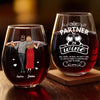 Custom Wine Glass - Personalized Best Friend Christmas Birthday Gifts For Women, Besties, Sisters, BFF - Life Sparkles With True Friends