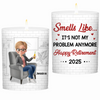 Custom Smokeless Scented Candle - Personalized Retirement Gifts For Women, Men - Off The Clock Life