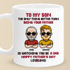 Father Son Team Forever - Family Personalized Custom Mug - Father's Day, Gift For Son