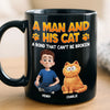 Custom Black Mug - Personalized Birthday Gifts For Cat Lovers, Cat Mom And Dad - Purrfect Bond, Purrfect Love