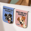 Custom Leather Magnetic Bookmark - Personalized Bookish Gifts For Book Lovers, Bookworms, Dog Cat Lovers, Dog Dad And Mom, Cat Owners - Stay Pawsitive, Keep Reading