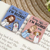 Custom Leather Magnetic Bookmark - Personalized Bookish Gifts For Book Lovers, Bookworms, Dog Dad And Mom - Paws Off My Page