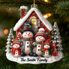 Custom Acrylic Ornament - Personalized Christmas Birthday Gifts For Mom, Dad, Brother, Sister, Kids - Hearts Stay Together