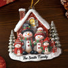 Custom Acrylic Ornament - Personalized Christmas Birthday Gifts For Mom, Dad, Brother, Sister, Kids - Hearts Stay Together