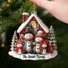 Custom Acrylic Ornament - Personalized Christmas Birthday Gifts For Mom, Dad, Brother, Sister, Kids - Hearts Stay Together