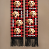 Custom Photo Wool Scarf With Tassel - Personalized Christmas Birthday Gifts For Dog Cat Lovers, Dog Dad And Mom, Cat Owners - Fetch Queen