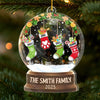 Custom Acrylic Ornament - Personalized Christmas Birthday Gifts For Mom, Dad, Brother, Sister, Kids - Love Makes Us One