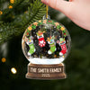 Custom Acrylic Ornament - Personalized Christmas Birthday Gifts For Mom, Dad, Brother, Sister, Kids - Love Makes Us One