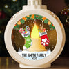 Custom Candlelight Lantern Ornament - Personalized Christmas Birthday Gifts For Mom, Dad, Brother, Sister, Kids - Love And Joy Fill Christmas