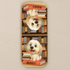 Custom Leather Magnetic Bookmark - Personalized Bookish Gifts For Book Lovers, Bookworms, Dog Dad And Mom, Cat Owners - Paws Mark My Place