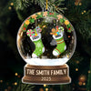Custom Acrylic Ornament - Personalized Christmas Birthday Gifts For Mom, Dad, Brother, Sister, Kids - Love Makes Us One