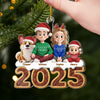Custom Acrylic Ornament - Personalized Christmas Birthday Gifts For Family, Dog Cat Lovers - Our Family Our Furry Joy