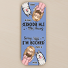 Custom Leather Magnetic Bookmark - Personalized Bookish Gifts For Book Lovers, Bookworms, Dog Dad And Mom - Paws Off My Page