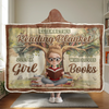 Custom Snuggle Blanket, Hoodie Blanket - Personalized Bookish Gifts For Book Lovers, Bookworms, Readers - My Reading Sanctuary