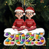 Custom Acrylic Ornament - Personalized Christmas Birthday Gifts For Family, Dog Cat Lovers - Love Gathers Here