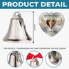 Custom Photo Bell Ornament With Charms - Personalized Memorial Sympathy Gifts For Loss Of Mom, Dad - A Life That Echoes In Love