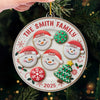 Custom Acrylic Ornament - Personalized Christmas Birthday Gifts For Mom, Dad, Brother, Sister, Kids - Happiness Is Homemade