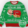 Custom Unisex Ugly Sweatshirt - Personalized Christmas Birthday Gifts For Dog Lovers, Dog Dad And Mom - Santa, Bring Snacks To Bed