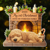 Custom First Christmas Acrylic Ornament - Personalized Christmas Birthday Gifts For Dog Lovers, Dog Dad And Mom - Furry Friend Endless Joy