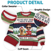 Custom Unisex Ugly Sweatshirt - Personalized Christmas Birthday Gifts For Dog Lovers, Dog Dad And Mom - Ho Ho Hold My Beer