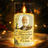 Custom Photo LED Candle Light - Personalized Christmas Memorial Sympathy Gifts For Loss Of Mom, Dad - Always In Our Hearts