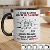 Custom Accent Mug - Personalized Birthday Gifts For Mom, Dad, Daughter - Family Makes Us Whole
