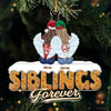 Custom Acrylic Ornament - Personalized Christmas Birthday Gifts For Brother, Sister - You Keep Me Grounded