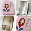 Custom Jewelry Box LED Makeup - Personalized Birthday Gifts For Besties, Sisters, BFF, Family, Yourself - Shining Bright In My Own Way