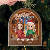 Custom Acrylic Ornament - Personalized Best Friend Christmas Birthday Gifts For Women, Besties, Sisters, BFF - Forever My Partner In Joy