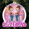 Custom Acrylic Ornament - Personalized Best Friend Christmas Birthday Gifts For Women, Besties, Sisters, BFF - Friendship Warms The Coldest Days