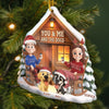 Custom Acrylic Ornament - Personalized Anniversary Christmas Wedding Gifts For Husband And Wife, Dog Dad And Mom - Together With Our Pup
