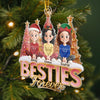 Custom Acrylic Ornament - Personalized Best Friend Christmas Birthday Gifts For Women, Besties, Sisters, BFF - Candy Canes And Endless Laughs