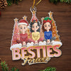 Custom Acrylic Ornament - Personalized Best Friend Christmas Birthday Gifts For Women, Besties, Sisters, BFF - Candy Canes And Endless Laughs