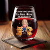 Custom Wine Glass - Personalized Christmas Birthday Gifts For Dog Cat Lovers, Dog Dad And Mom, Cat Owners - Love Is Four Paws